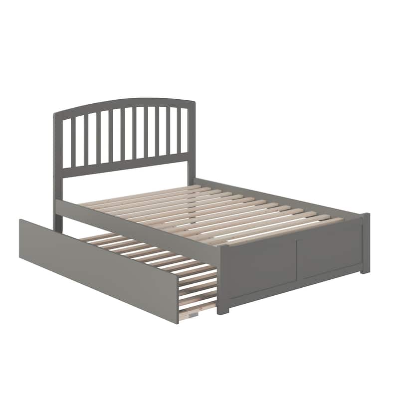 Richmond Full Solid Wood Platform Bed with Footboard & Full Trundle