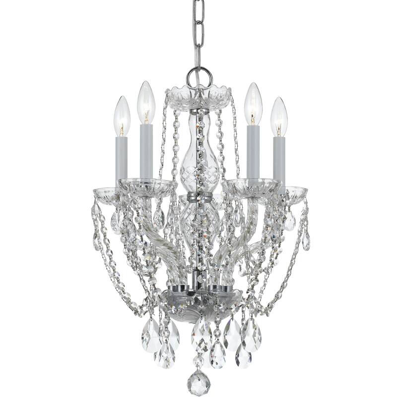 Traditional Crystal 5 Light Spectra Crystal Mini Chandelier - 14'' W x 20'' H - 14'' W x 20'' H