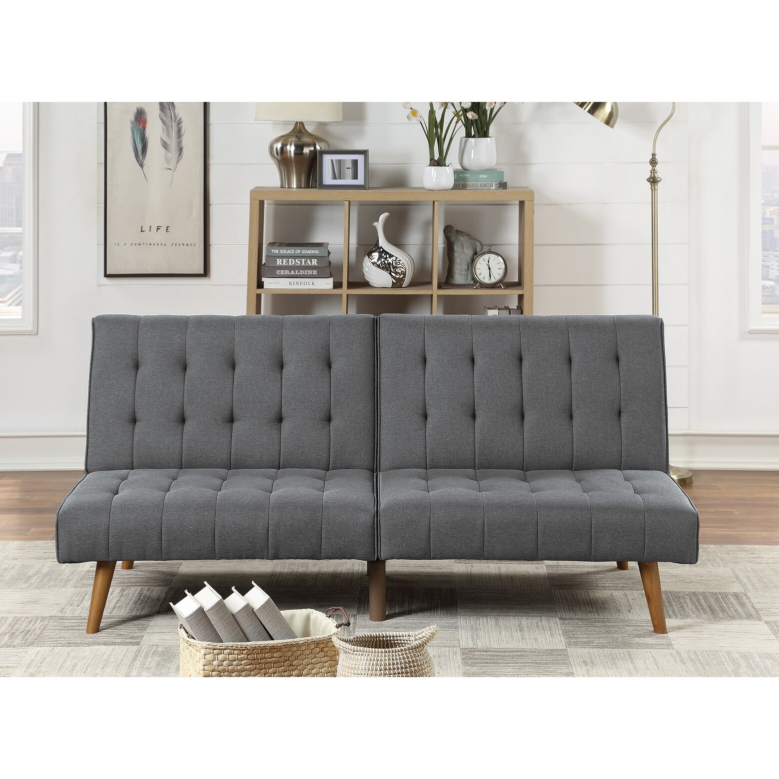 Poundex Tufted Adjustable Sofa On Sale Bed Bath Beyond
