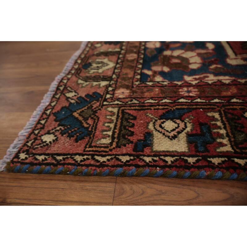 Hand Knotted Oriental 100% Wool Carpet Traditional Floral Oranges & Rust Bakhtiari Area Rug - 6' 4'' X 4' 10''