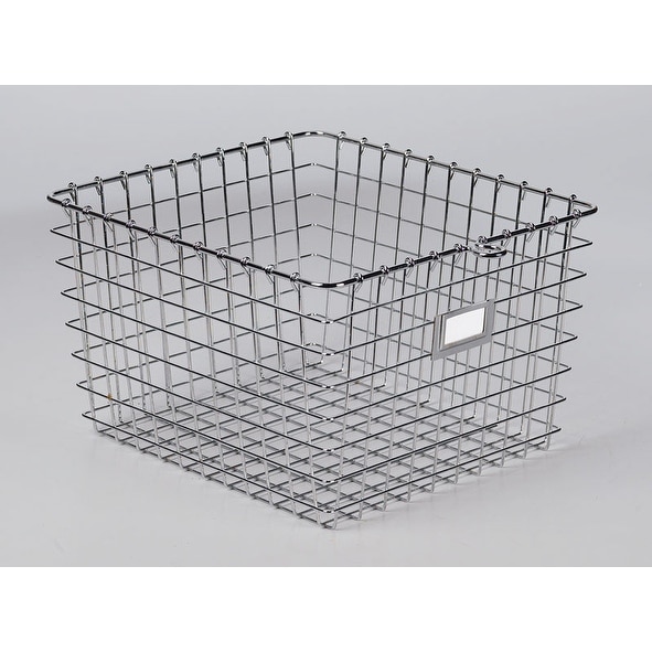 Spectrum 47970 Medium Storage Basket, 13-3/4" x 11-7/8" x 8", Chrome