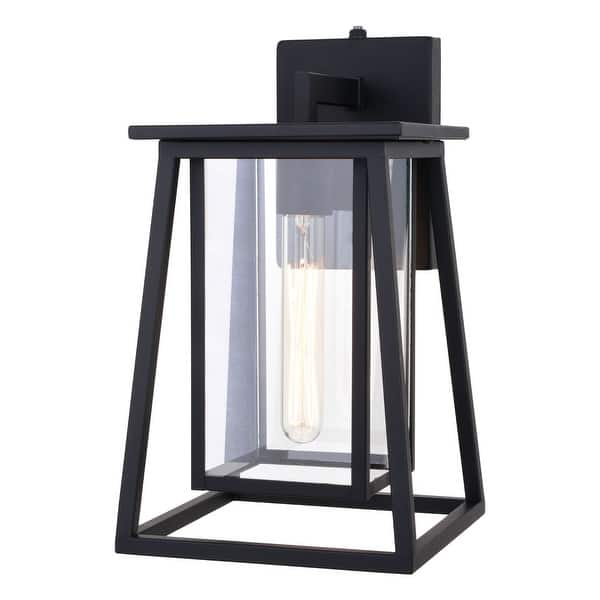slide 2 of 10, Vaxcel Lighting Blackwell 14" Tall Outdoor Wall Sconce Matte Black