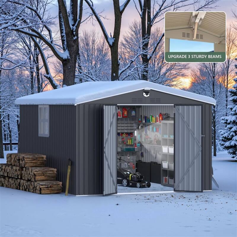 Metal Garden Sheds 10FTx12FT Outdoor Storage Shed