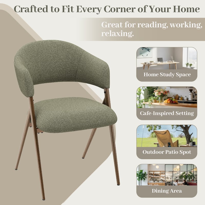 Modern Reclining Dining Chairs, 135° Back & 18.9" Wide Seat with Thick Cushion