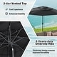 preview thumbnail 32 of 68, Costway 10 ft 3-tier Vented Patio Umbrella Large Market Table Umbrella