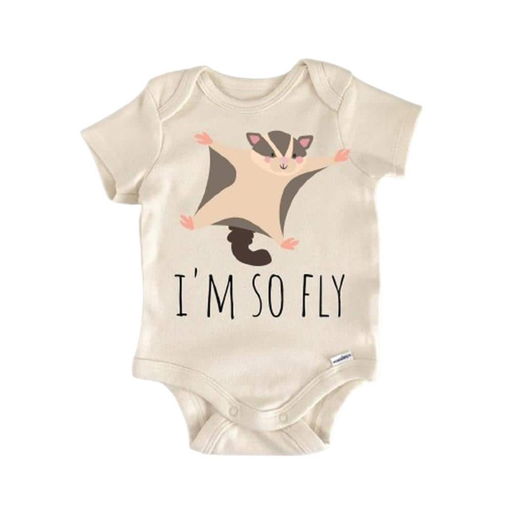 Sugar Glider Rodent - Baby Boy Girl Clothes Infant Bodysuit Funny Cute Newborn