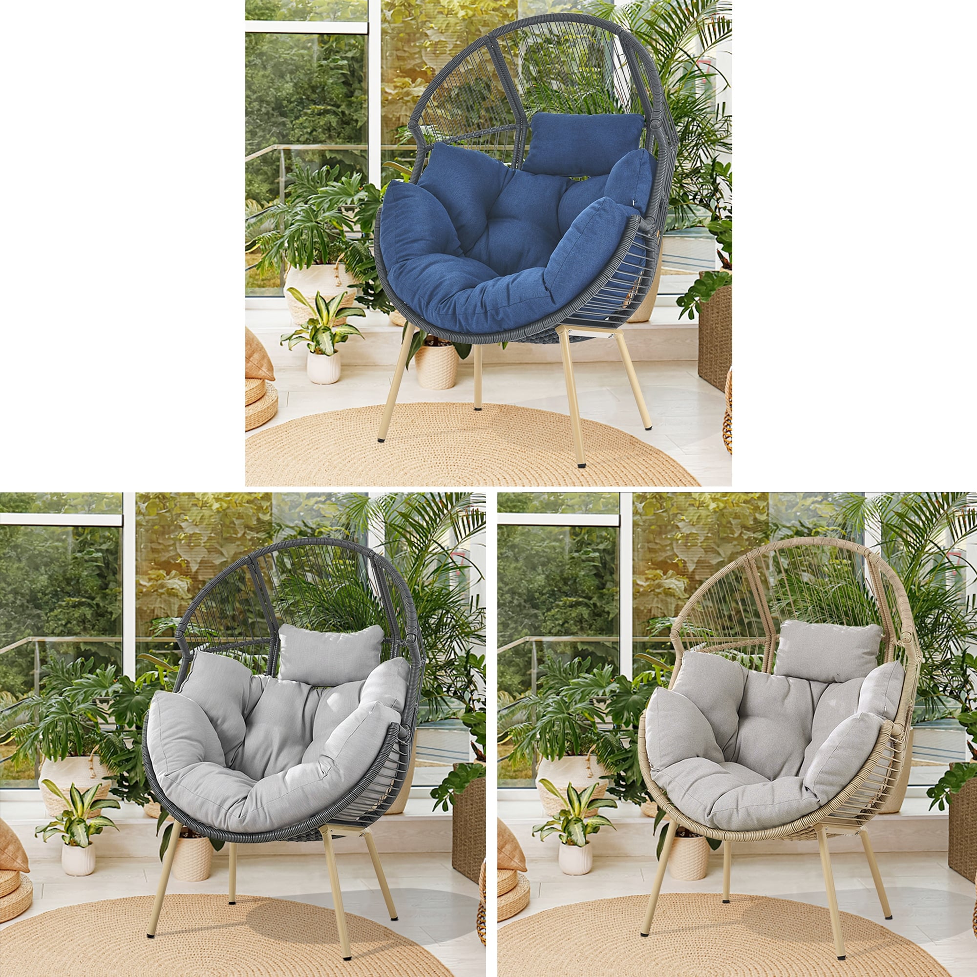 New Swing Chair Cushion Hanging Indoor and Outdoor Patio Egg Chair Cushion  Pillow Couch Plus Size