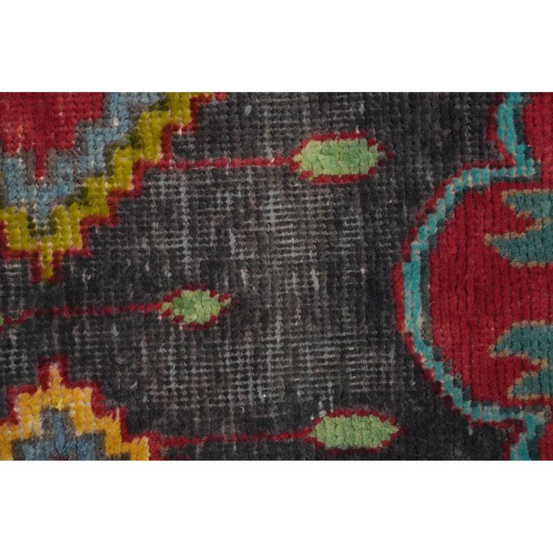 Hand Knotted Oriental 100% Wool Carpet Traditional Floral Greys & Charcoal Tabriz Area Rug - 5' 5'' X 3' 8''