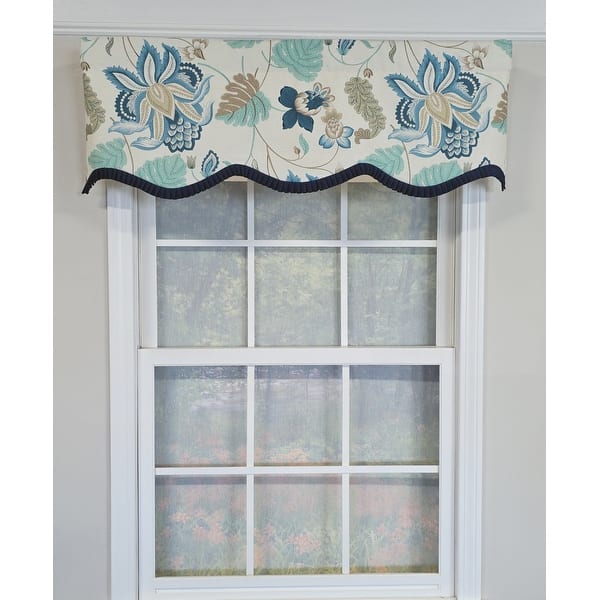 slide 2 of 5, RLF Home Samanta Ruffled Provance Valance
