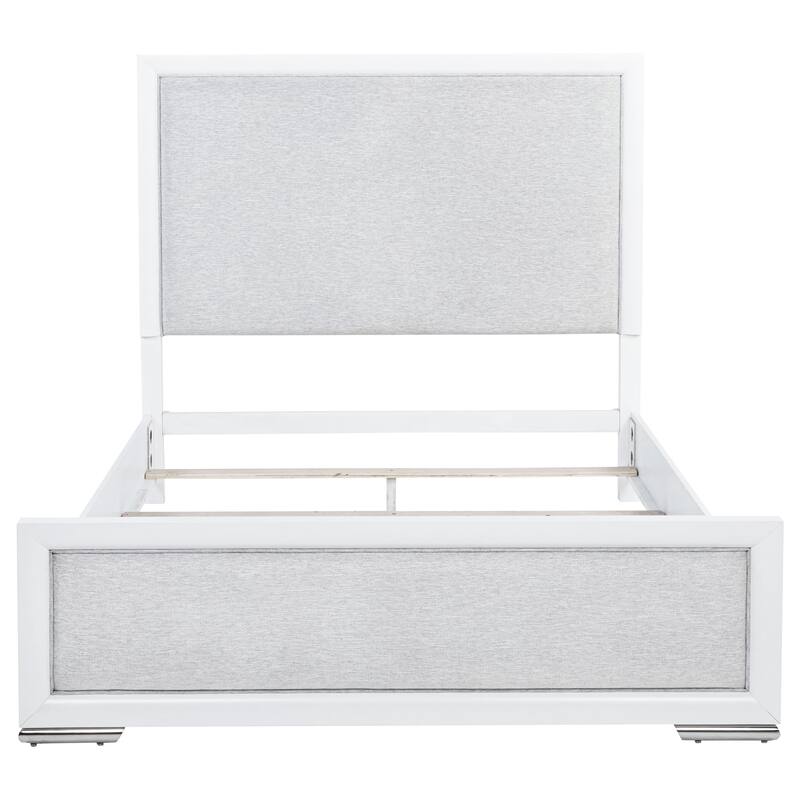 Gracemont 57-inch Panel Bed Grey and White