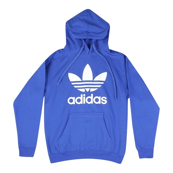 adidas trefoil logo light blue hoodie