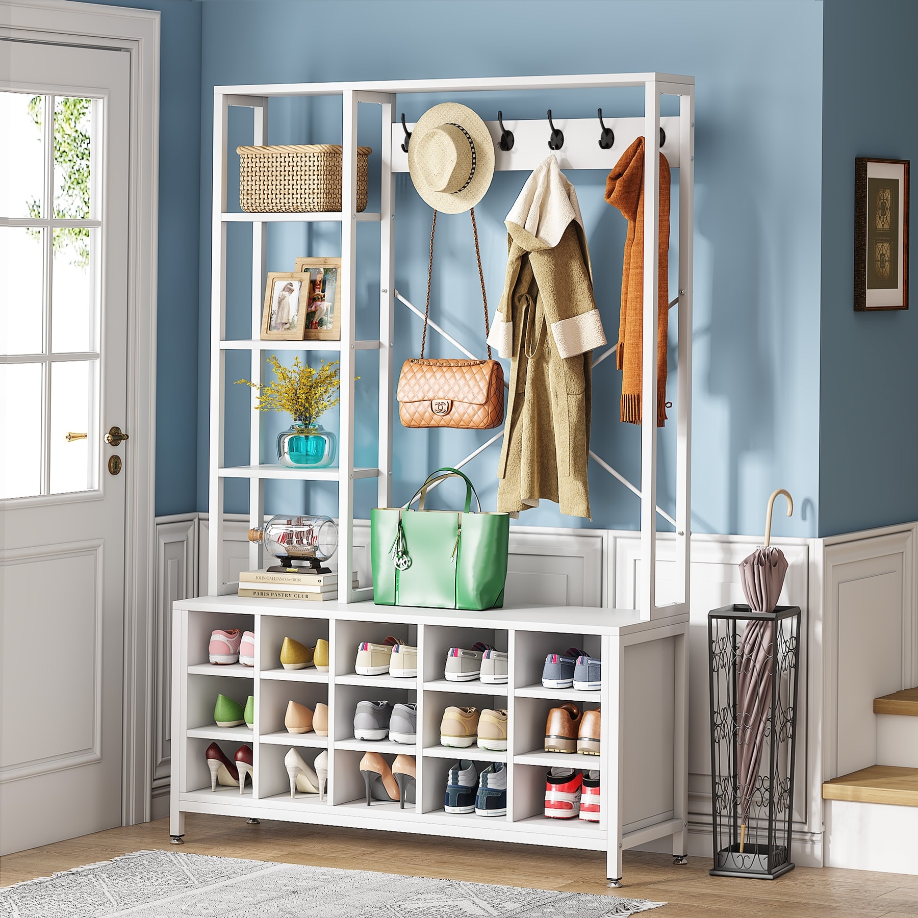 Hall tree for coats online