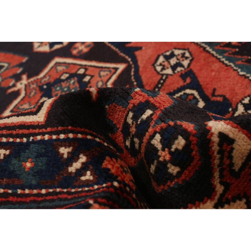 ECARPETGALLERY Hand-knotted Andelz Black Wool Rug - 4'8 x 6'10