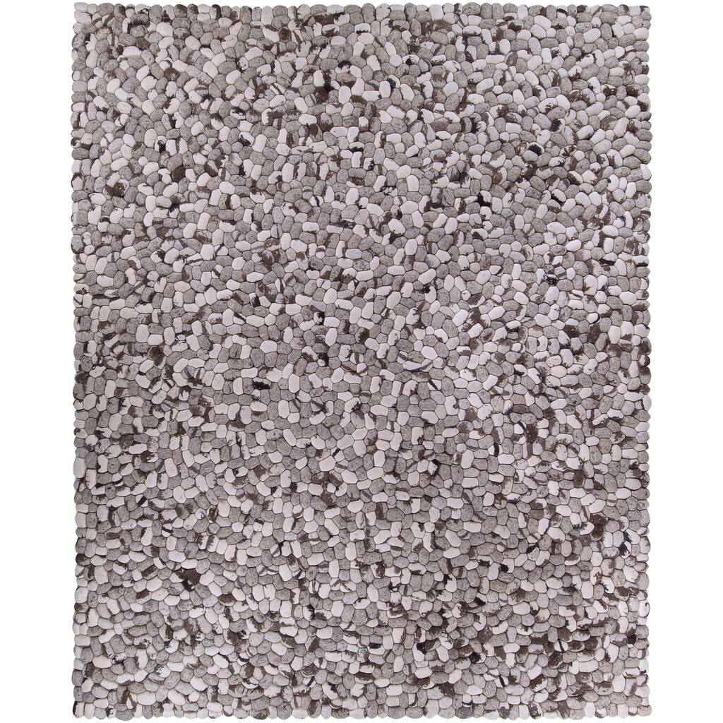 Hand-woven Albie Wool Stone Look Textured Area Rug - 8' x 10' - 8' x 10'