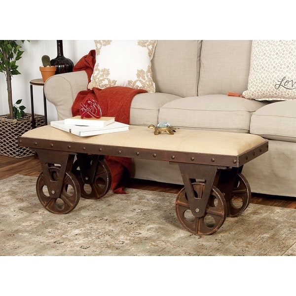 slide 2 of 18, Brown MDF Industrial Bench - 47 x 16 x 17