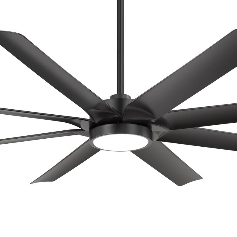 72-inch Large LED Ceiling Fan with Light and Remote(8-Blades)