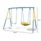 preview thumbnail 12 of 10, Metal Play and Swing Set for Kids