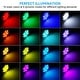 preview thumbnail 1 of 5, 4Pcs Submersible LED Underwater Lights with Remote Controlled, Battery Operated Waterproof Wireless Multi-Color Lights RGB
