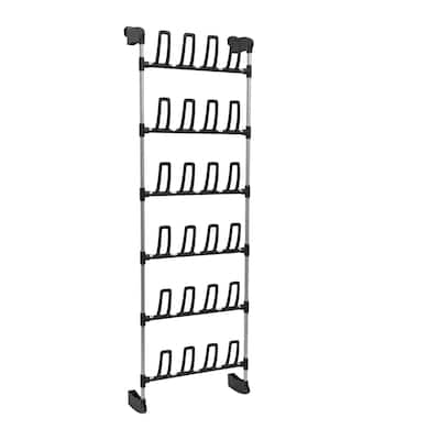 Organize It All 12 Pair Over the Door Shoe Rack - 19 X 6.25 X 59"