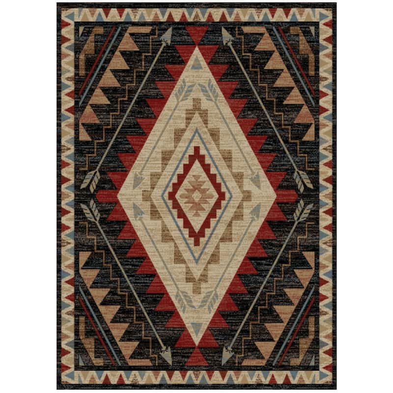 Hearthside Southwest Diamond Rug - 5'3"x7'3"