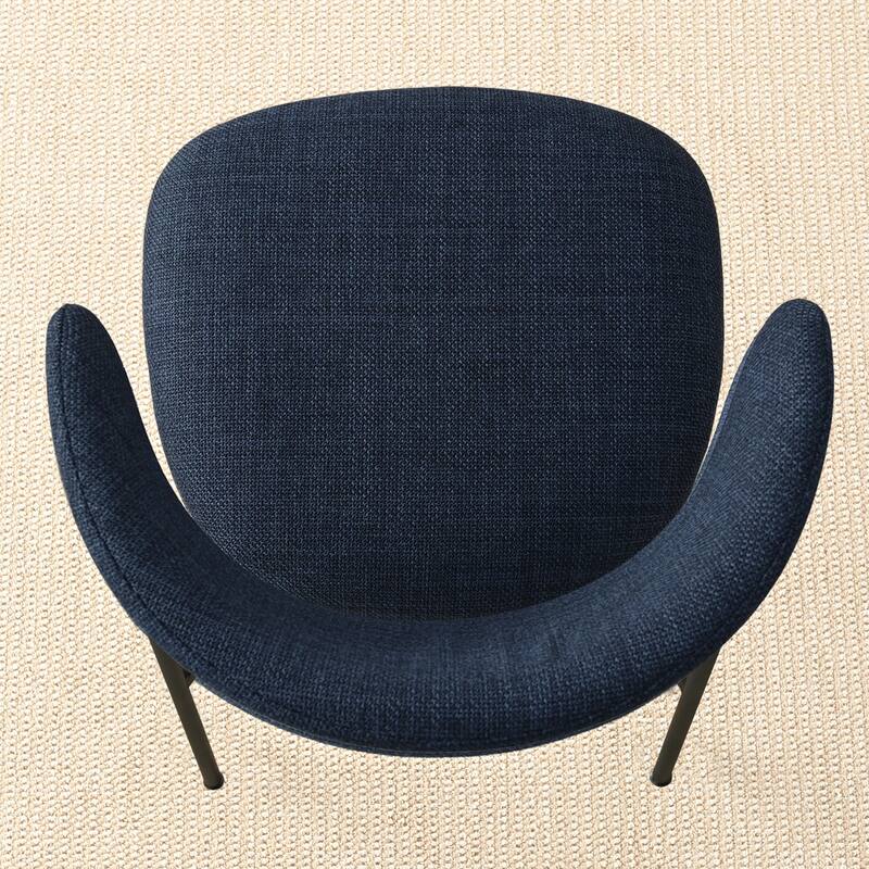 Upholstered Dining Chair With Metal Legs (Set of 2)