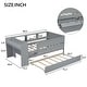 preview thumbnail 3 of 10, Twin Size Bunk Bed with Built-in Shelves and Storage Drawer, White