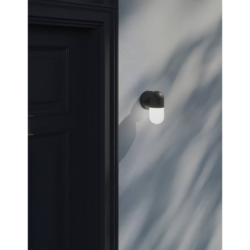 AFX IRVW0408LAJUD Irvine 8" Tall LED Outdoor Wall Sconce with Frosted