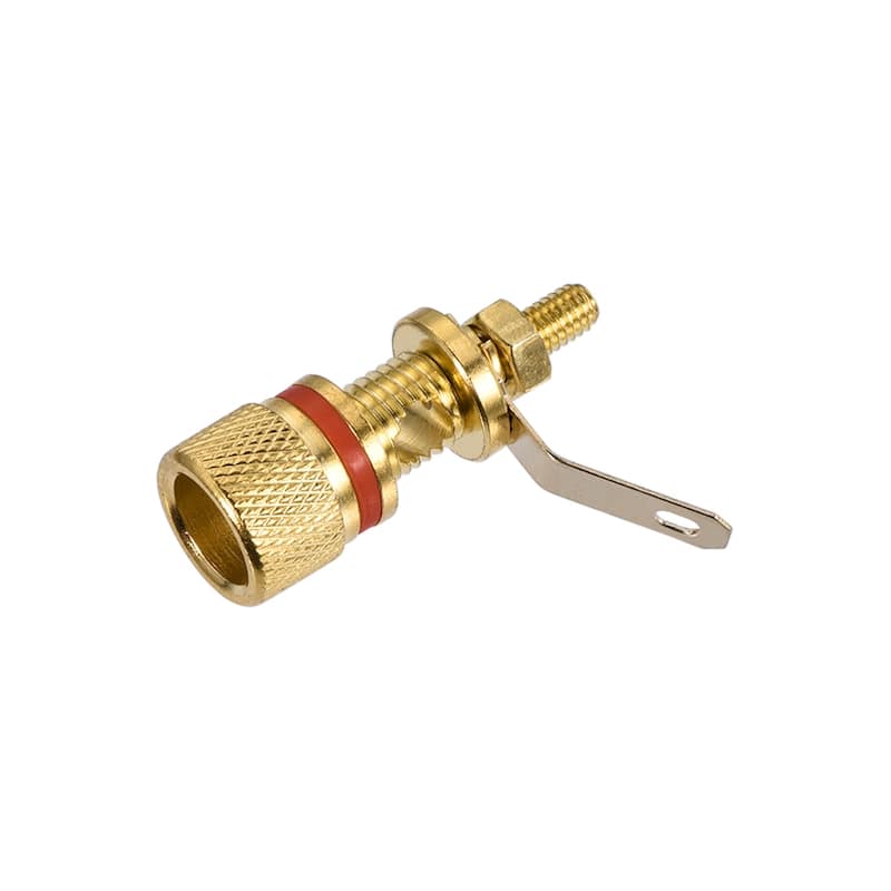4 Pack 4mm Banana Jack Binding Post Gold Plated Female Socket Plug Terminal