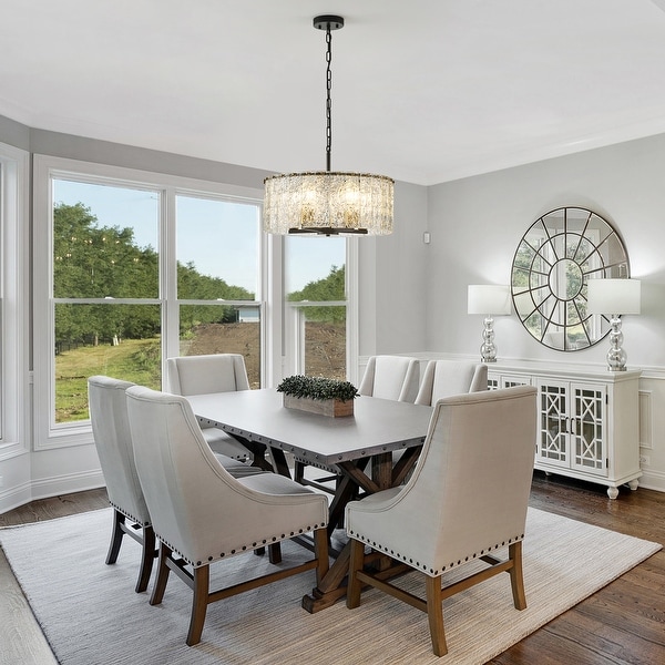 Round drum chandelier hot sale