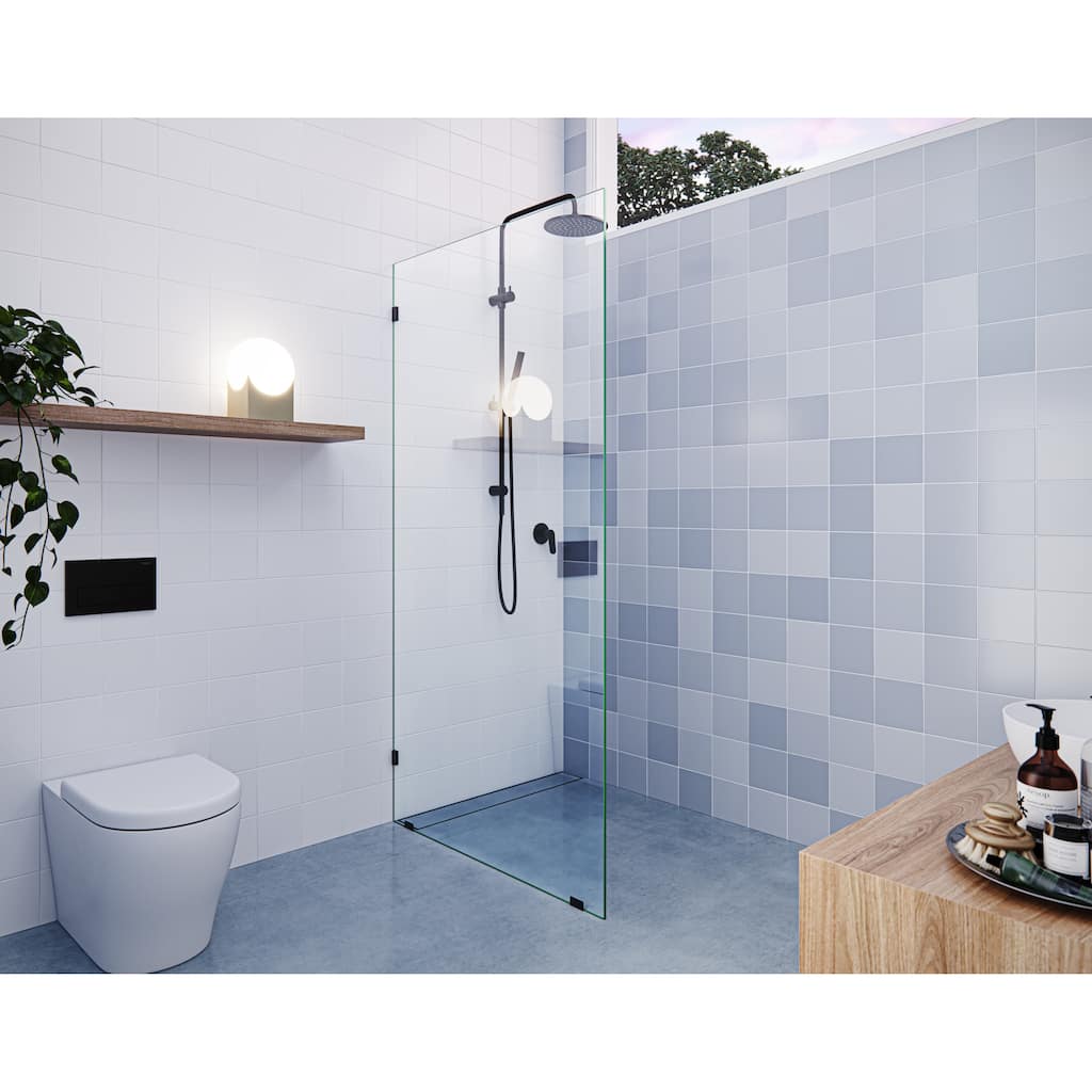 Glass Warehouse 78" x 36" Frameless Shower Door - Single Fixed Panel
