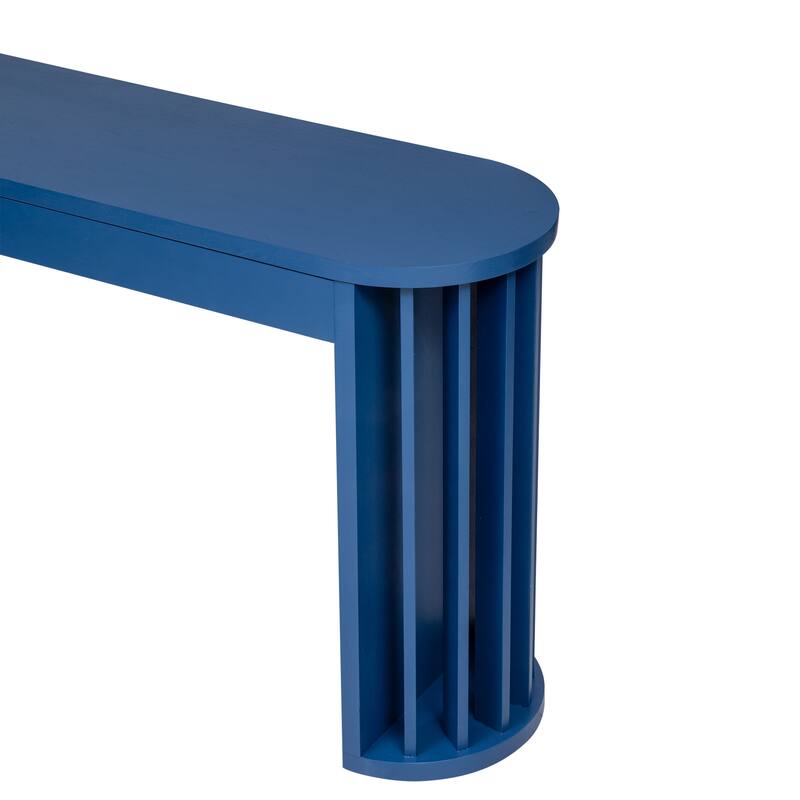 59" Long Console Table with Straight Line Design
