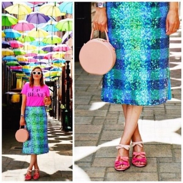 Sequined Palette Midi Skirt Maeve 2024 asemediads
