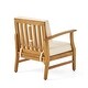 preview thumbnail 45 of 86, Christopher Knight Home - Outdoor Patio Conversation Set, Acacia Wood Frame, Cushions & Slatted Coffee Table