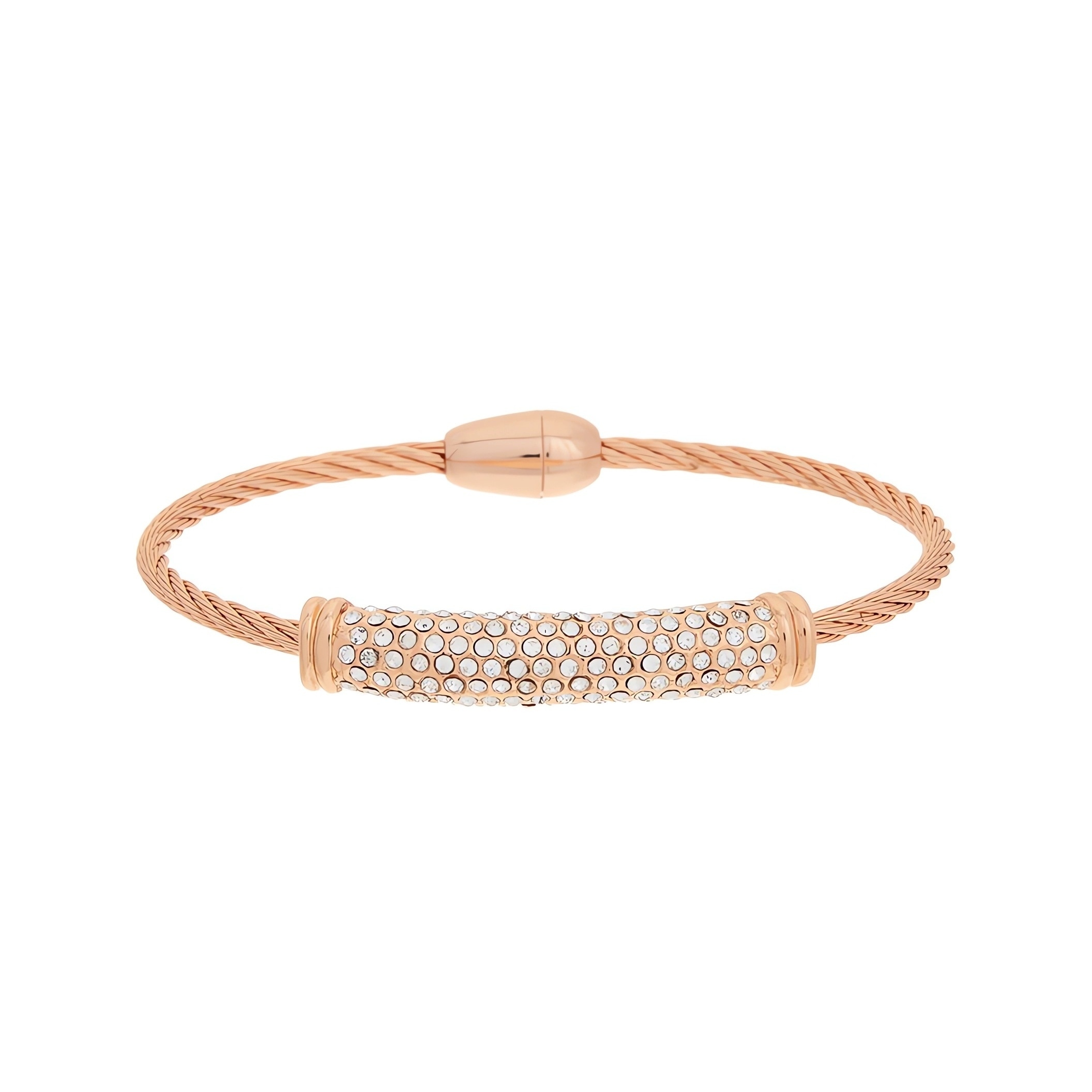 Juvell Gold Plated Cubic Zirconia Bangle Bracelet