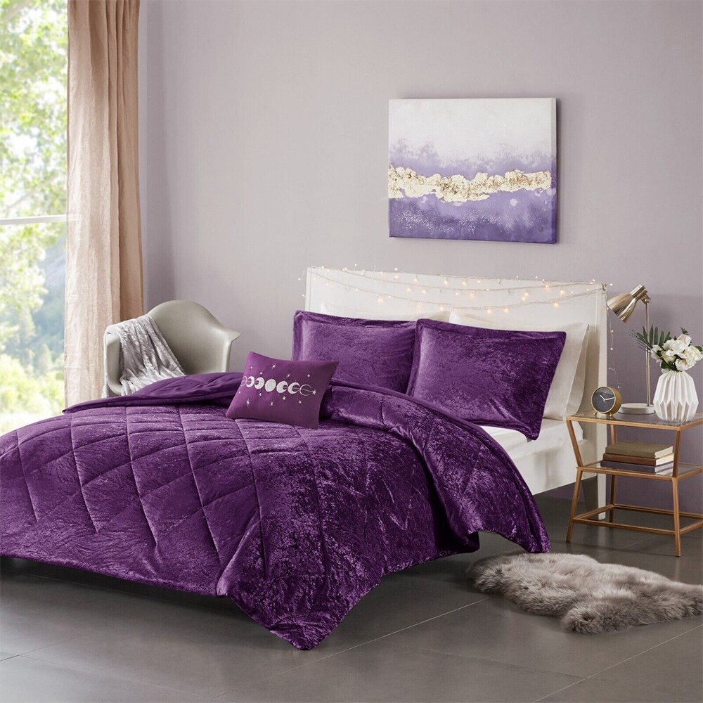 Purple pillow at bed bath and beyond store