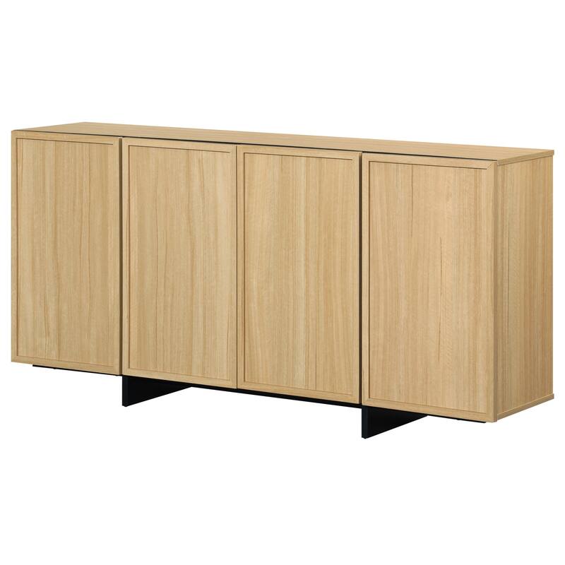 WAMPAT Buffet Cabinets, Modern Sideboard with Large Storage Space and T-Shaped Legs for Dinning Room, Kitchen