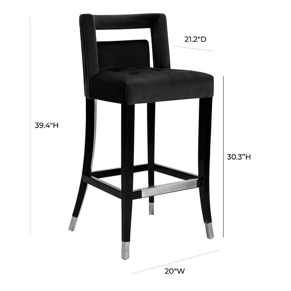 Hart Velvet Counter Stool Bed Bath Beyond 18611815