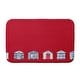 preview thumbnail 8 of 7, Beach Huts Bath Mat 17 x 24 - Red