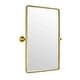 preview thumbnail 57 of 126, TEHOME Woodvale Rectangle Vertical Metal Wall Mirrors