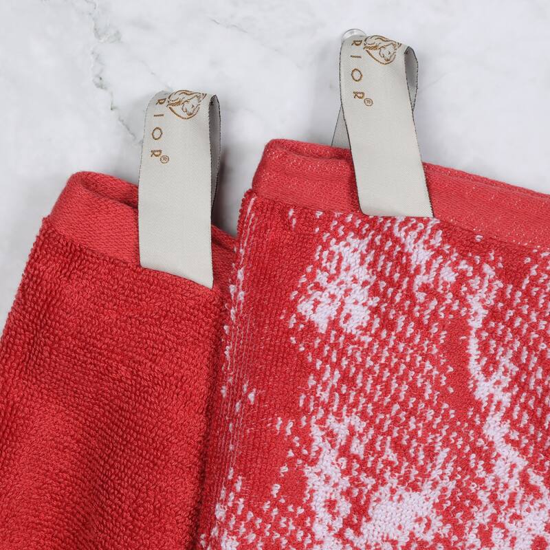 Superior Cotton Quick-Drying Solid and Marble 8 Piece Towel Set