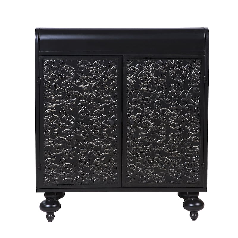 Art Accent Cabinet With 2 Doors, Sideboard Buffet Cabinet with Storage, Distressed Decorative Storage Cabinet