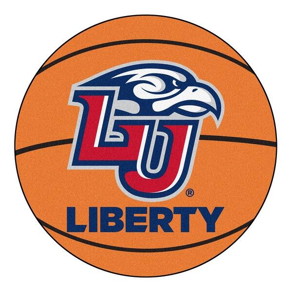 Shop Ncaa Liberty University Flames Basketball Shaped Mat Area Rug