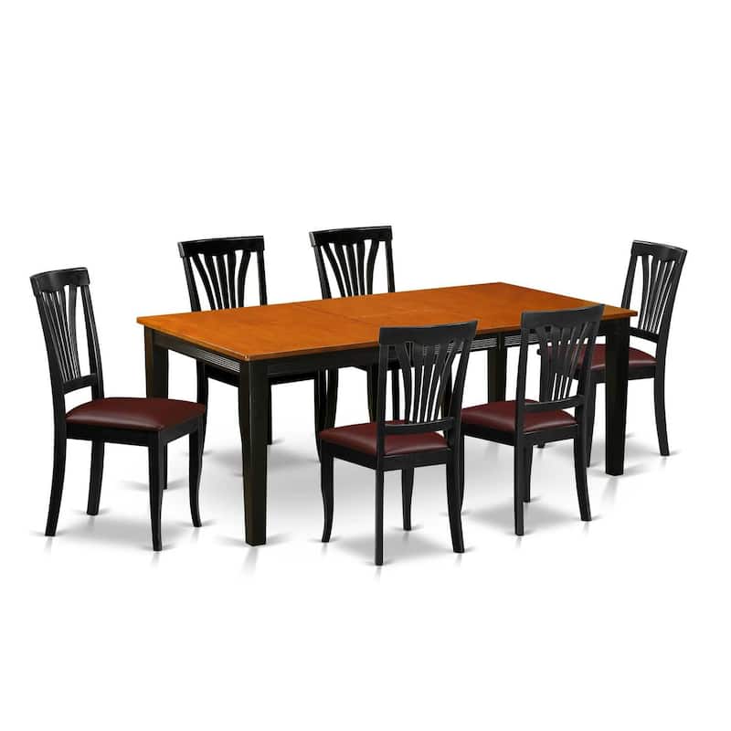 Dinette Set for 8 - Kitchen Table with Chairs - Small Space Dining Room Furniture