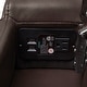 preview thumbnail 17 of 52, Abbyson Rider Theater Power Recliner with USB Ports and Cupholders
