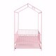preview thumbnail 46 of 48, Metal House Bed with Fence, With Trundle