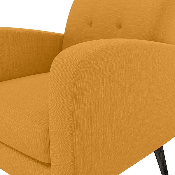 Carson Carrington Keflavik Gold Yellow Mid Century Accent Chair On Sale Overstock 20370472