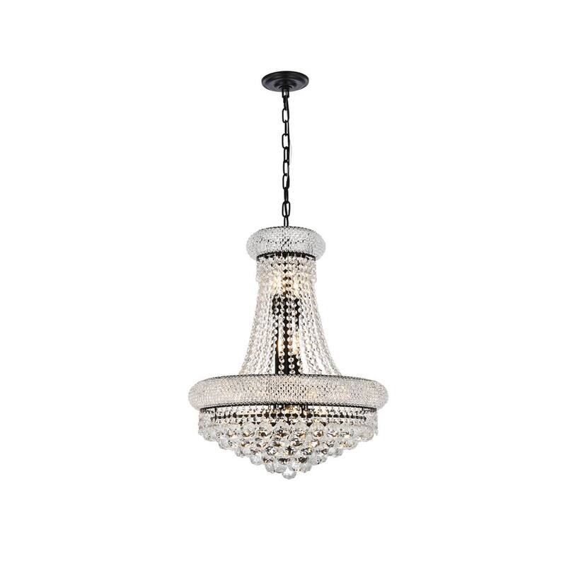 Prime 20 Inch Chandelier - 20 Inch - Black