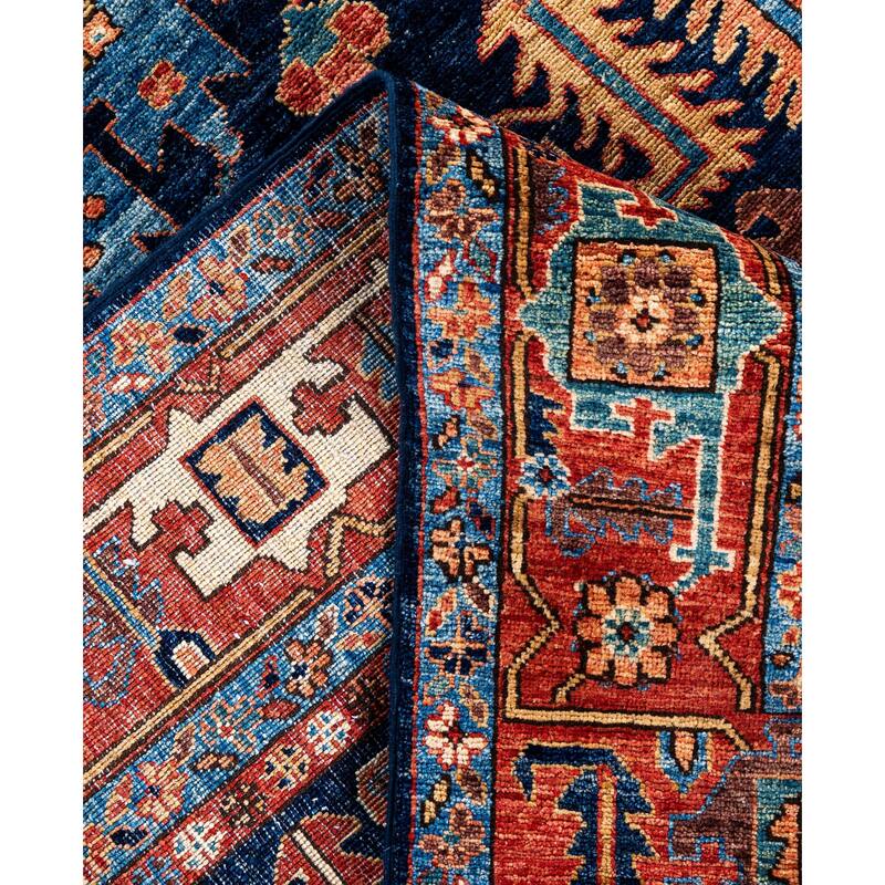 Serapi One-of-a-Kind Hand-Knotted Area Rug - Blue - 8' 0" x 9' 10"