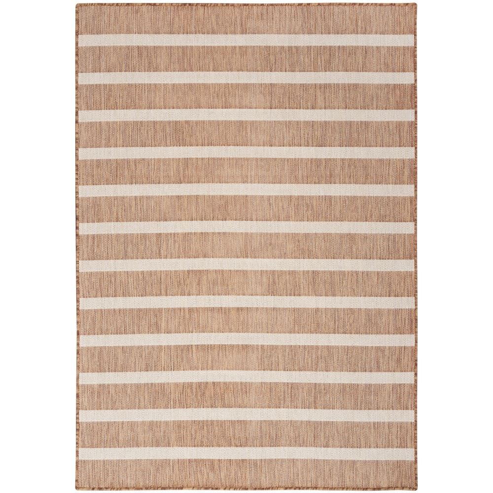 Nourison Selerno Indoor/Outdoor Striped Area Rug.