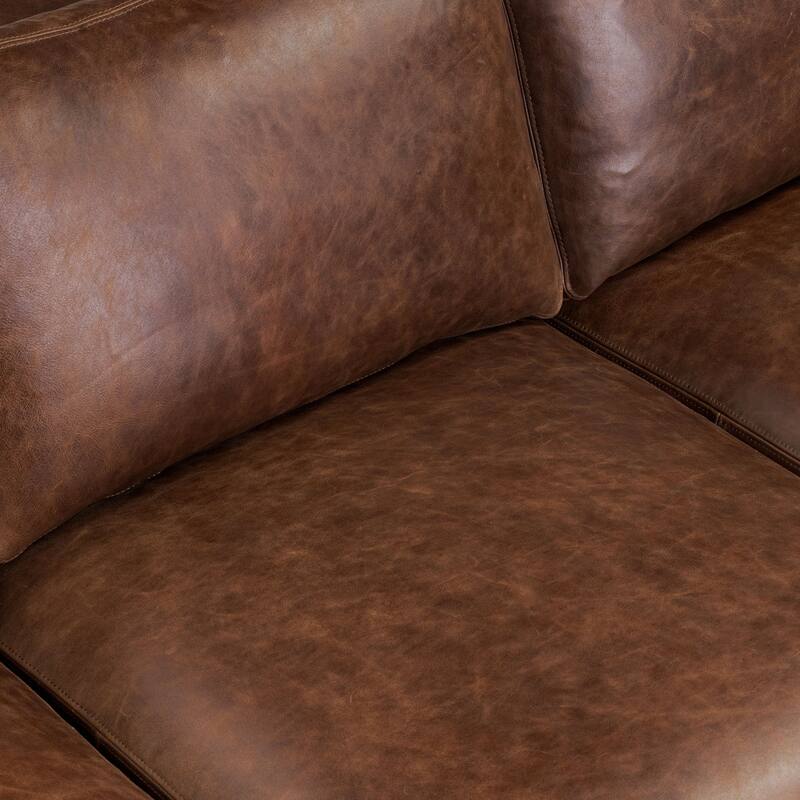 Poly & Bark Helston 89" Genuine Leather Sofa